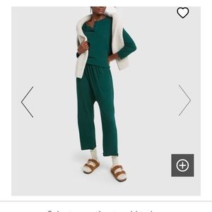 The Great lounge pants cropped in dark grey